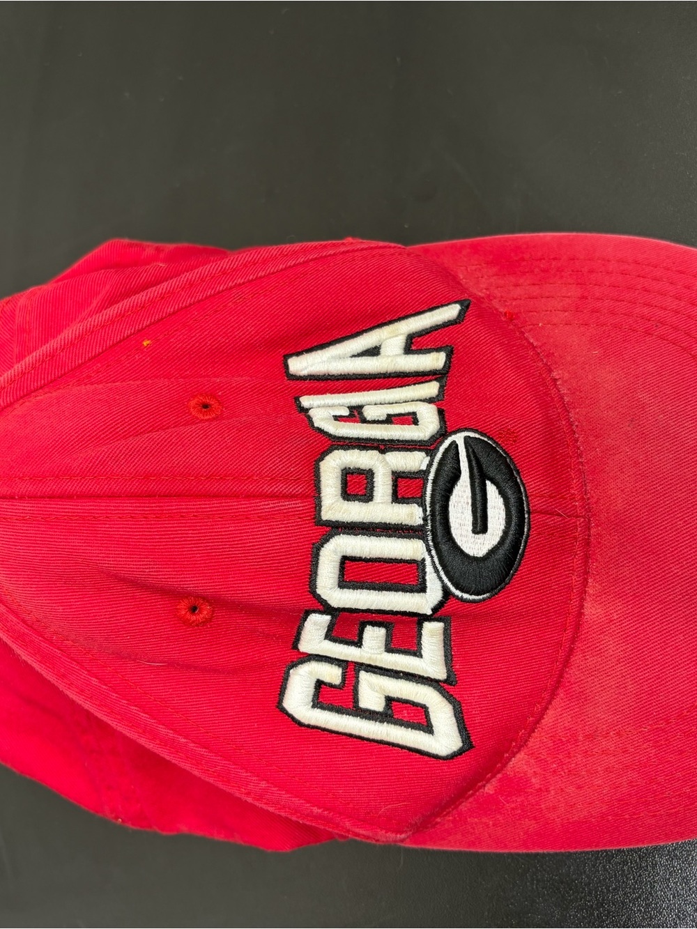 Georgia Bulldogs Red Snapback Hat Top Of The World NCAA Adjustable‎ Cap